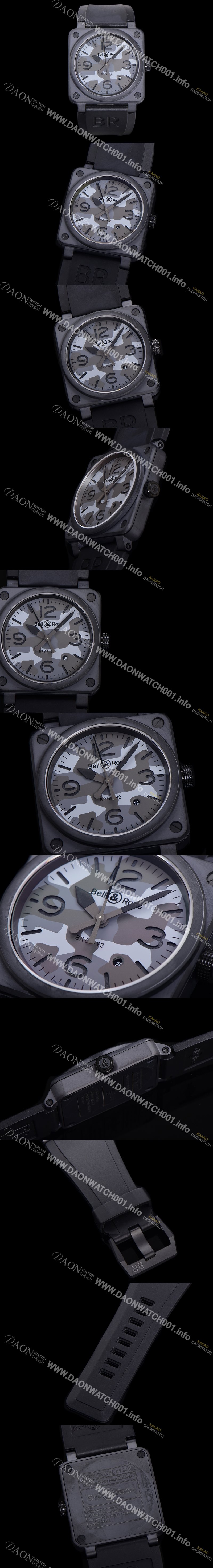 홍콩명품 [벨엔로즈] 남성용 BR03-92 다이버 세라믹 오토매틱 9015 타입 42mm 우레탄줄 카모 다이얼 bel80303