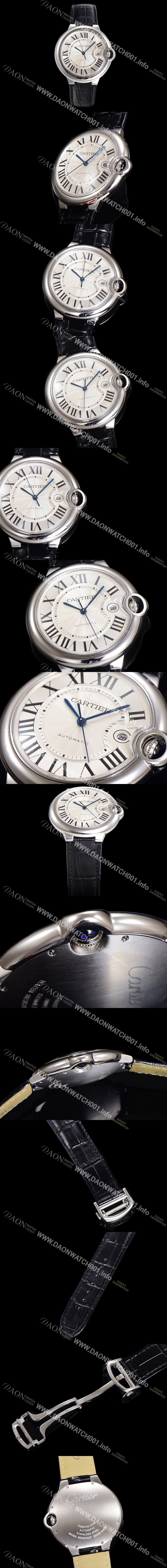 홍콩명품 [까르띠에] 남성용 신상 발롱블루 W69016Z4 화이트 다이얼 42mm 오토매틱 무브먼트 CAR0144