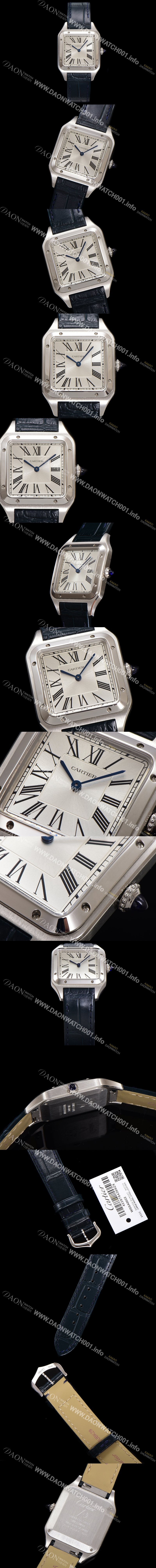 홍콩명품 [까르띠에] 남여공용 산토스 WSSA0022 쿼츠 43.5mm M 사이즈 화이트 다이얼 car69326