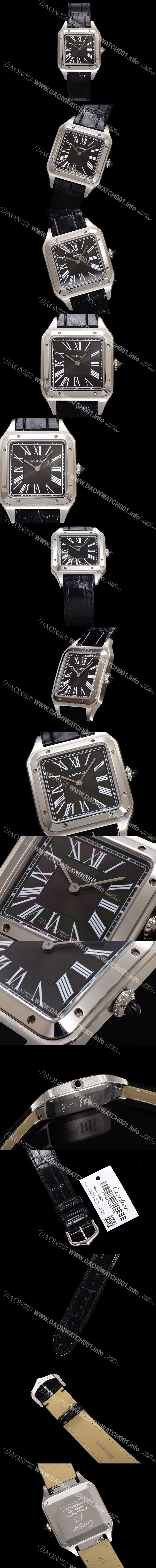 홍콩명품 [까르띠에] 남여공용 산토스 W2SA0015 쿼츠 43.5mm M 사이즈 블랙 다이얼 car69327