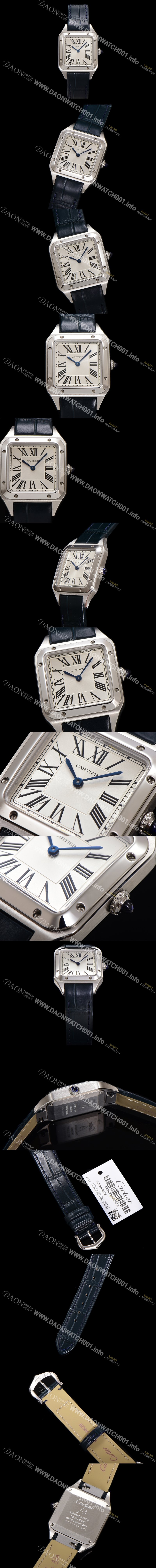 홍콩명품 [까르띠에] 여성용 산토스 WSSA0023 쿼츠 38mm S 사이즈 화이트 다이얼 car69330