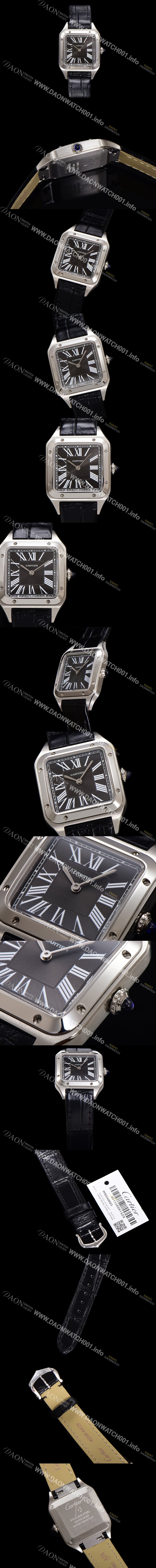 홍콩명품 [까르띠에] 여성용 산토스 W2SA0015 쿼츠 38mm S 사이즈 블랙 다이얼 car69331