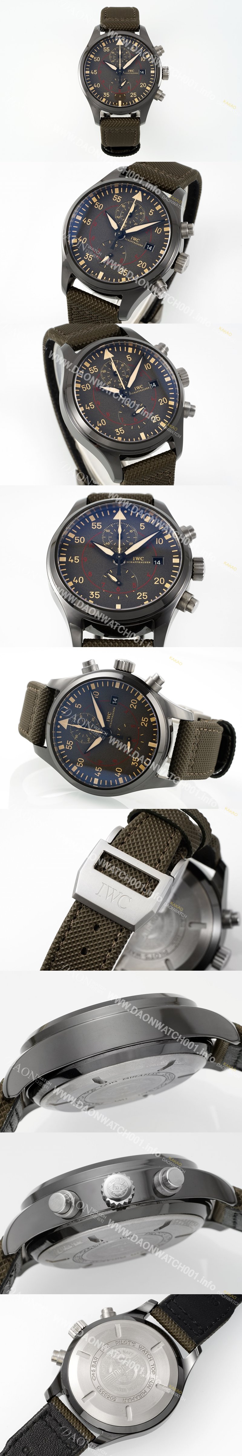 홍콩명품 [아이더블유씨] 남성용 파일럿 워치 IW389002 미라마 크로노그래프 44mm 오토매틱 무브먼트 그레이 다이얼 iwc4095