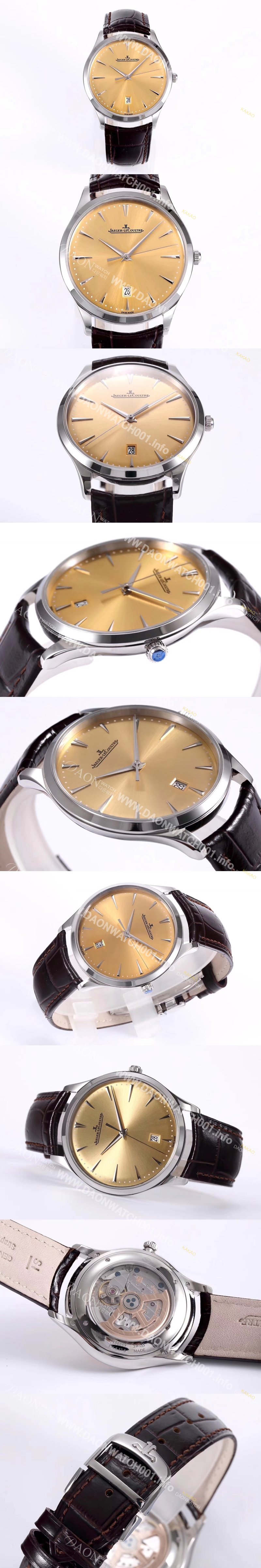 홍콩명품 [예거르꿀뜨르]남성용 1288430 마스터 울트라씬 데이트 40mm 오토매틱 899/1 타입 샴페인 다이얼 jag0428