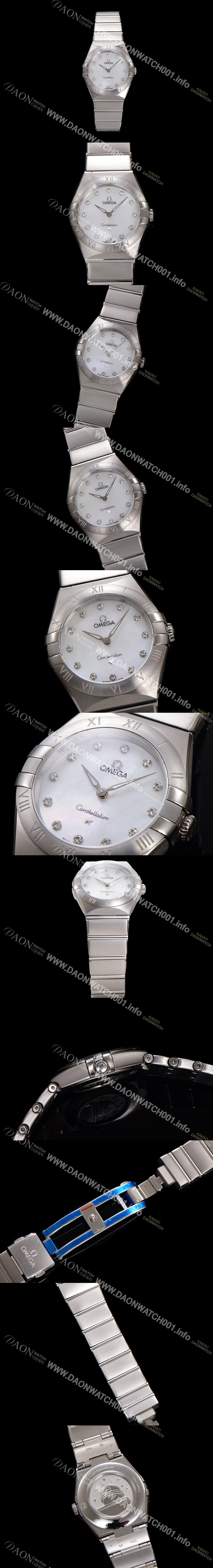 홍콩명품 [오메가] 여성용 컨스틀레이션 131.10.28.60.55.001 쿼츠 무브먼트 28mm 화이트 자개 다이얼 omg0144