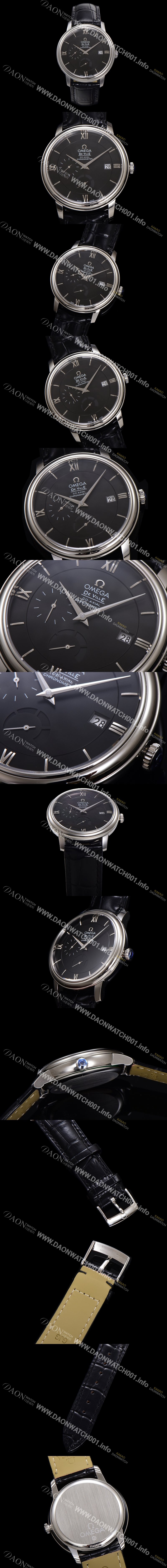 홍콩명품 [오메가] 남성용 드빌 424.13.40.21.01.001 프레스티지 코-액시얼 39.5mm 오토매틱 Cal.2627 타입 블랙 다이얼 omg0161