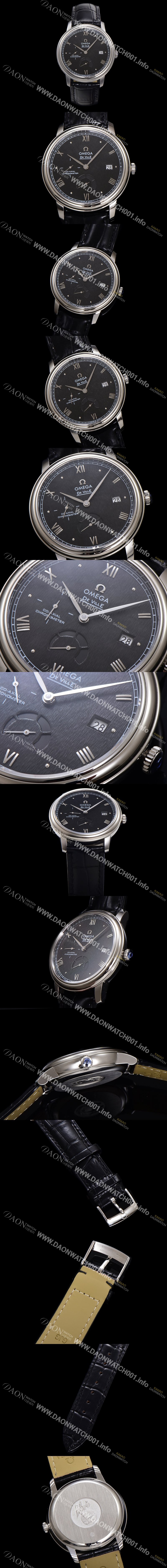 홍콩명품 [오메가] 남성용 드빌 424.13.40.21.01.002 프레스티지 코-액시얼 39.5mm 오토매틱 Cal.2627 타입 블랙 다이얼 omg0162