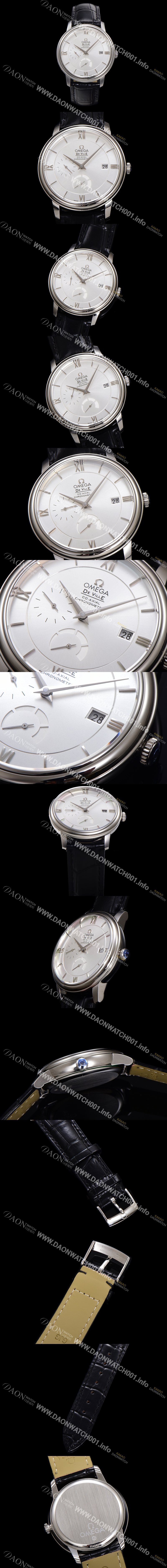 홍콩명품 [오메가] 남성용 드빌 424.13.40.21.02.001 프레스티지 코-액시얼 39.5mm 오토매틱 Cal.2627 타입 실버 다이얼 omg0163