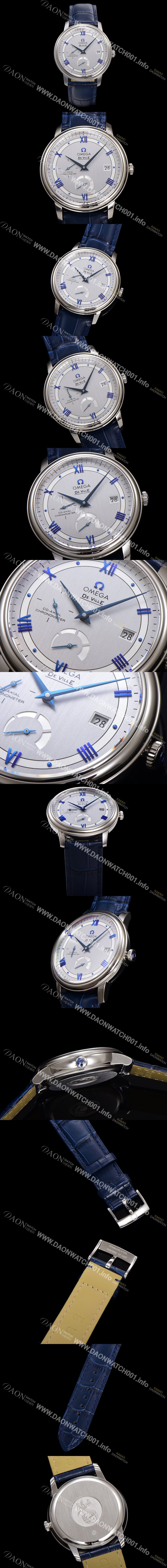 홍콩명품 [오메가] 남성용 드빌 424.13.40.21.02.003 프레스티지 코-액시얼 39.5mm 오토매틱 Cal.2627 타입 빈티지 실버 다이얼 omg0165