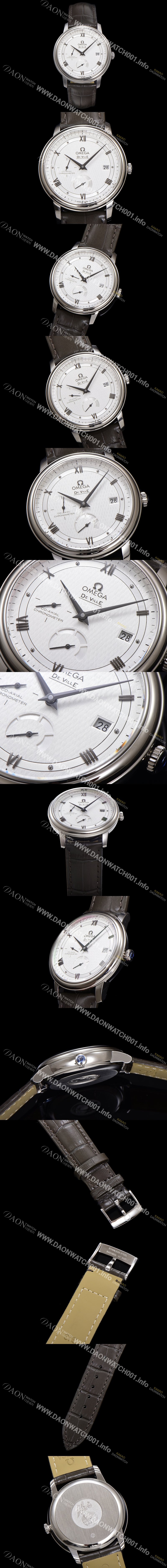 홍콩명품 [오메가] 남성용 드빌 424.13.40.21.02.004 프레스티지 코-액시얼 39.5mm 오토매틱 Cal.2627 타입 빈티지 실버 실크 다이얼 omg0166