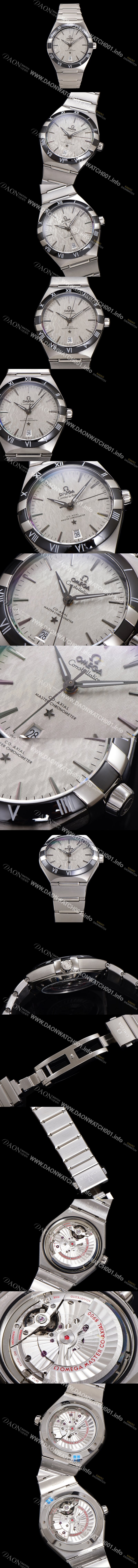 홍콩명품 [오메가] 남성용 1:1수제공정! 131.30.41.21.99.001 무브UP 컨스틸레이션 코-엑시얼 마스터 오토매틱 Cal.8900타입 41mm  메탈줄 그레이 다이얼 omg20179