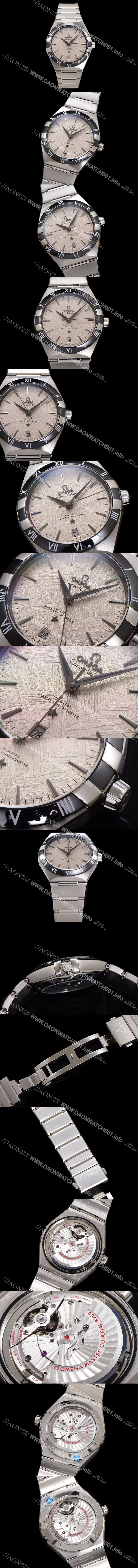 홍콩명품 [오메가] 남성용 1:1수제공정! 무브UP 컨스틸레이션 코-엑시얼 마스터 오토매틱 Cal.8900타입 41mm  메탈줄 그레이 다이얼 omg20180