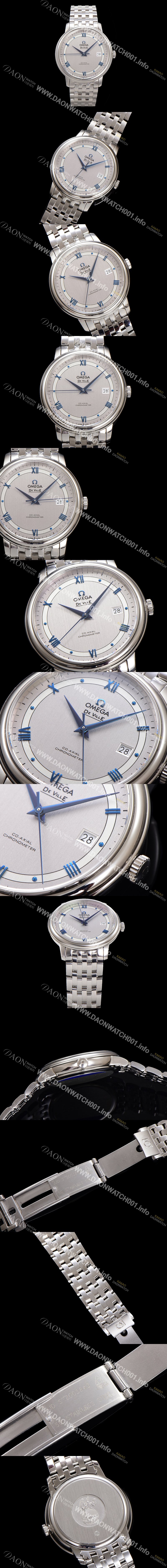 홍콩명품 [오메가] 남성용 드빌 프레스티지 424.10.40.20.02.001 오토매틱 Cal.8800타입 39.5mm 메탈줄 실버 다이얼 omg20194