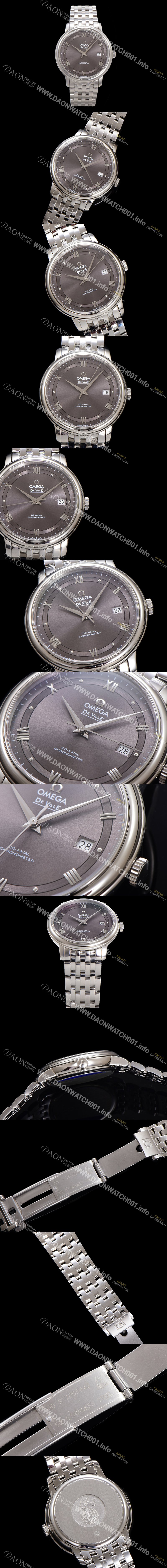 홍콩명품 [오메가] 남성용 드빌 프레스티지 424.10.40.20.06.001 오토매틱 Cal.8800타입 39.5mm 메탈줄 그레이 다이얼 omg20195