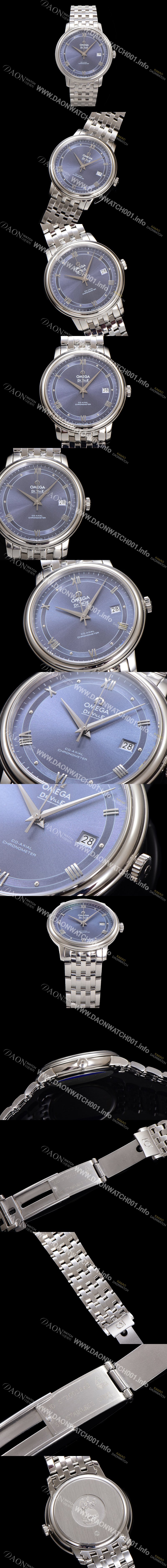 홍콩명품 [오메가] 남성용 드빌 프레스티지 424.10.40.20.03.002 오토매틱 Cal.8800타입 39.5mm 메탈줄 블루 다이얼 omg20196