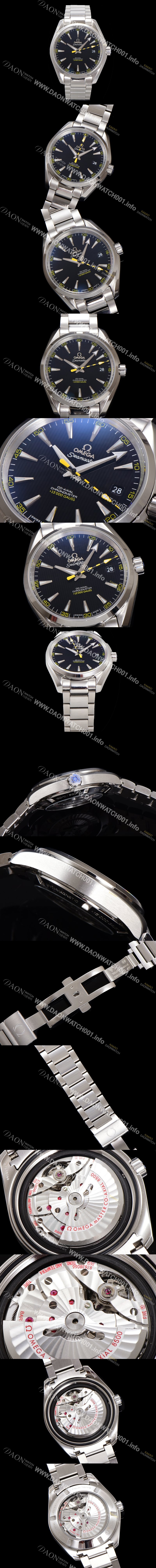 홍콩명품 [오메가] 남성용 항자성 타임피스 씨마스터 231.10.42.21.01.002 아쿠아테라 150M 마스터 41.5mm 코-액시얼 15,000가우스 크로노미터 블랙 다이얼 오토매틱 무브먼트 omg20220