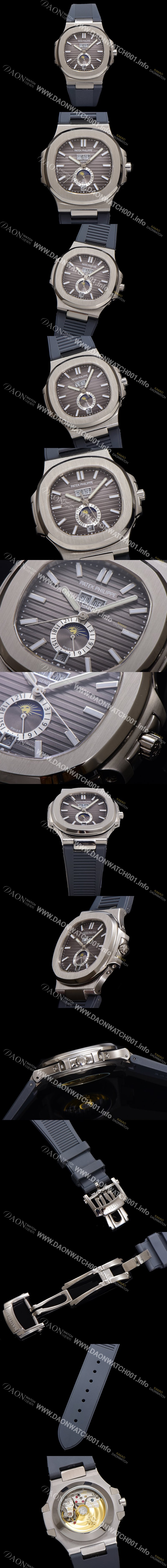 홍콩명품 [파텍필립] 남성용 노틸러스 5726/1A-001 오토매틱 Cal.324 타입 40.5mm 우레탄줄 그레이 다이얼 pat2219