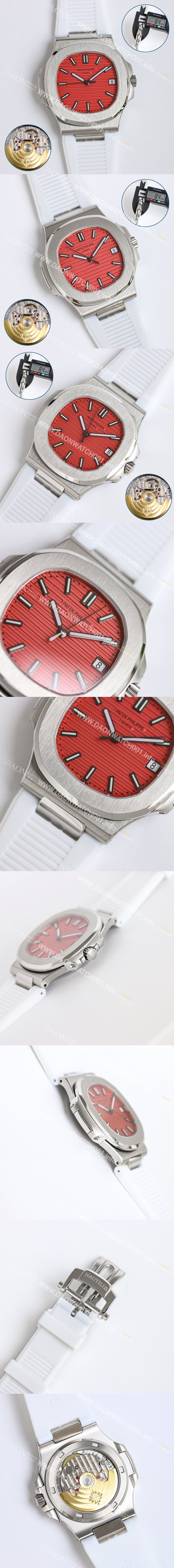 홍콩명품 [파텍필립] 남성용 노틸러스 5711 오토매틱 Cal.324 S C타입 40mm 레드 다이얼 pat2236