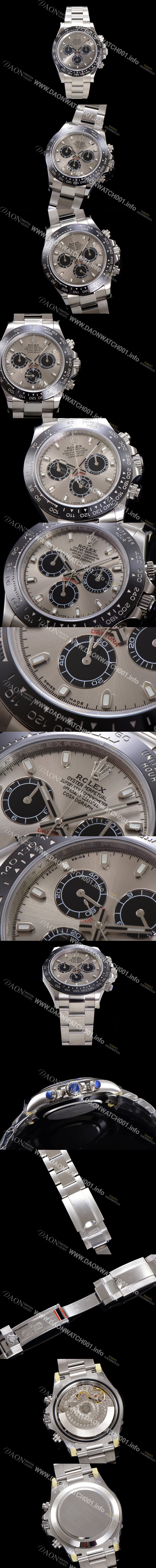 홍콩명품 [로렉스] 남성용 코스모그래프 데이토나 116519ln-0024 세라믹 베젤 40mm 크로노그래프 7750 오토매틱 무브먼트 그레이 다이얼 rol5317