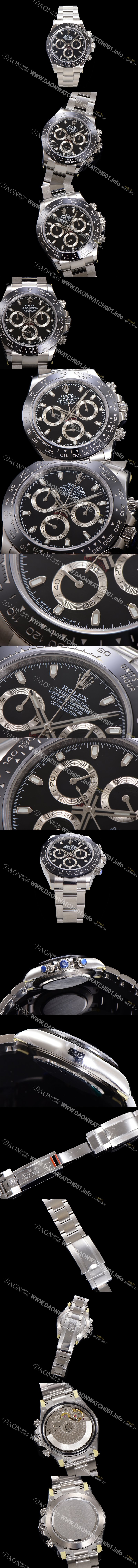 홍콩명품 [로렉스] 남성용 코스모그래프 데이토나 m116500ln-0002 세라믹 베젤 40mm 크로노그래프 7750 오토매틱 무브먼트 블랙 다이얼 rol5319