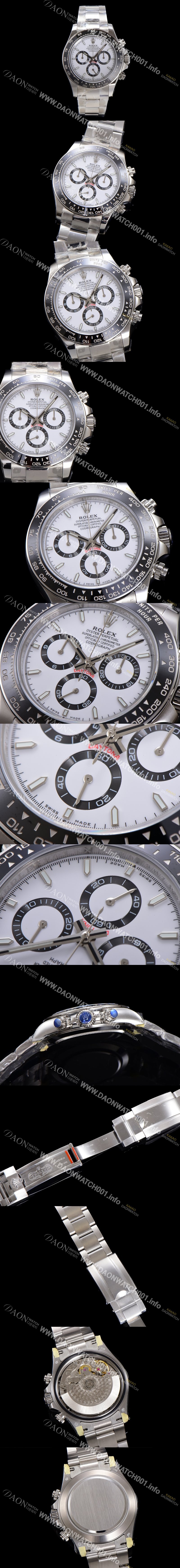 홍콩명품 [로렉스] 남성용 코스모그래프 데이토나 m126500LN-0001 세라믹 베젤 40mm 크로노그래프 7750 오토매틱 무브먼트 화이트 다이얼 rol5323