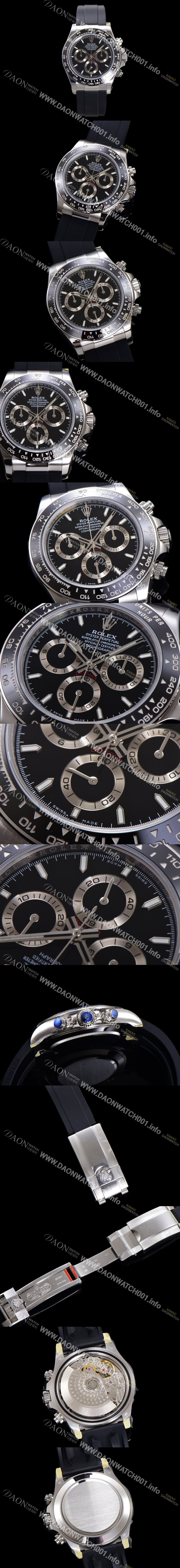 홍콩명품 [로렉스] 남성용 코스모그래프 데이토나 m126500ln-0002 세라믹 베젤 40mm 크로노그래프 7750 오토매틱 무브먼트 블랙 다이얼 rol5324