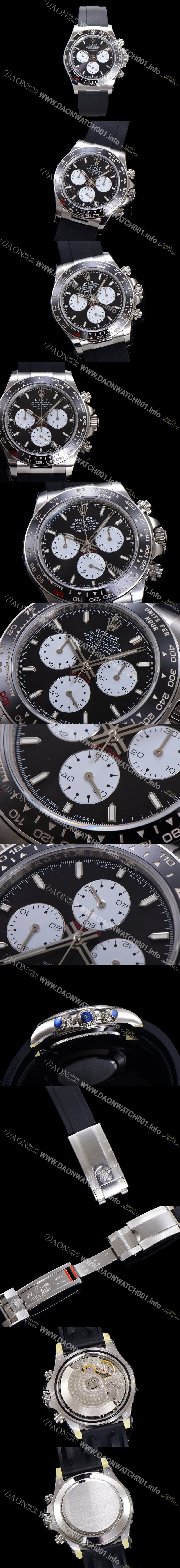 홍콩명품 [로렉스] 남성용 코스모그래프 데이토나 100주년 m126529LN-0001 세라믹 베젤 40mm 크로노그래프 7750 오토매틱 무브먼트 블랙 다이얼 rol5325