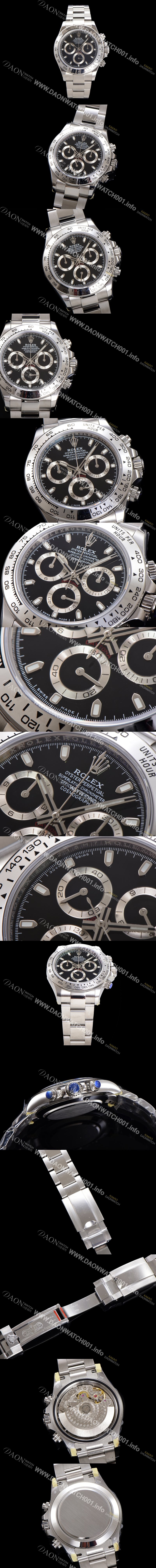 홍콩명품 [로렉스] 남성용 코스모그래프 데이토나 116520-78590 오이스터 퍼페추얼 40mm 크로노그래프 7750 오토매틱 무브먼트 블랙 다이얼 rol5340