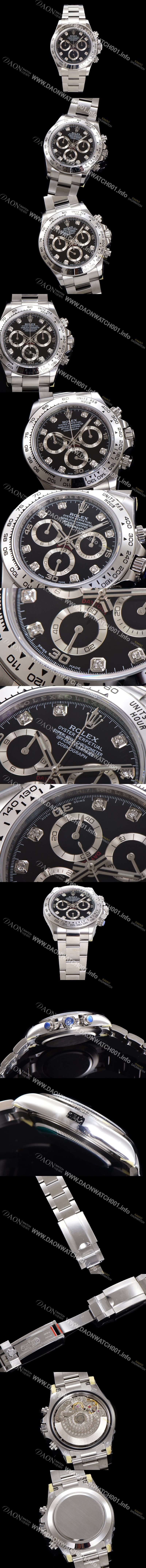 홍콩명품 [로렉스] 남성용 코스모그래프 데이토나 m116509-0055 40mm 크로노그래프 7750 오토매틱 무브먼트 블랙 다이얼 rol5341