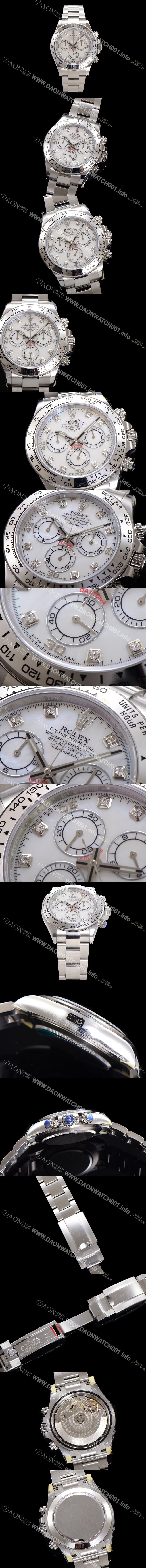 홍콩명품 [로렉스] 남성용 코스모그래프 데이토나 m116509-0064 40mm 크로노그래프 7750 오토매틱 무브먼트 마더 오브펄 다이얼 rol5347