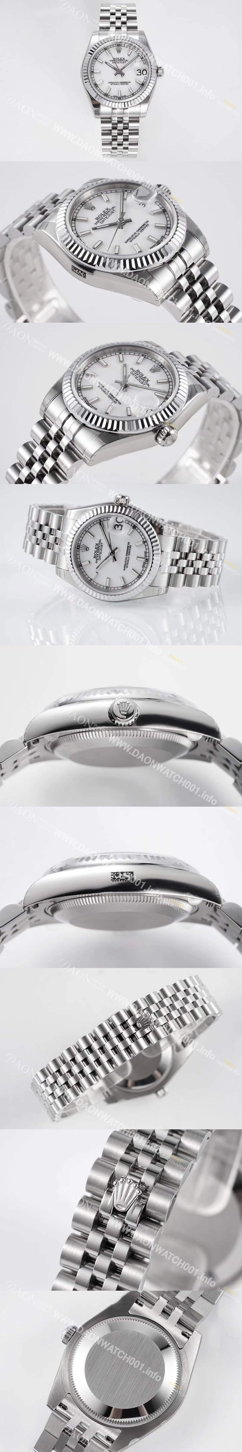 홍콩명품 [로렉스] 여성용 데이져스트 178274 플루티드 31mm 쥬빌레 오토매틱 2236타입 화이트 다이얼 rol5436