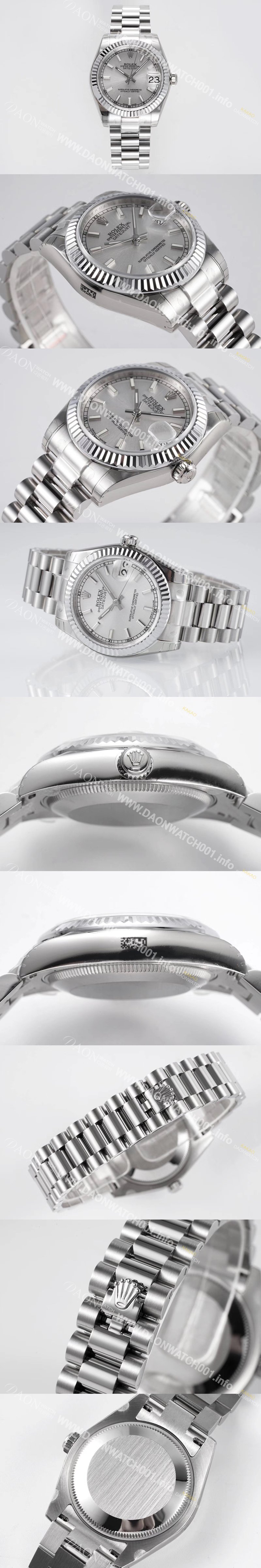 홍콩명품 [로렉스] 여성용 데이져스트 178274 플루티드 31mm 오이스터 오토매틱 2236타입 실버 다이얼 rol5440