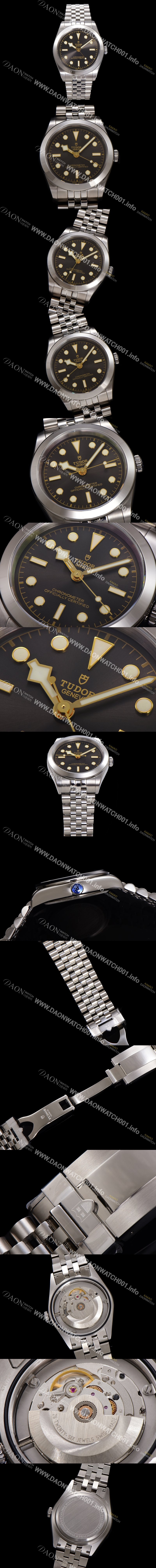 홍콩명품 [튜더] 남성용 블랙베이 M79660-0001 오토매틱 2824 타입 39mm 메탈줄 블랙 다이얼 tud5122