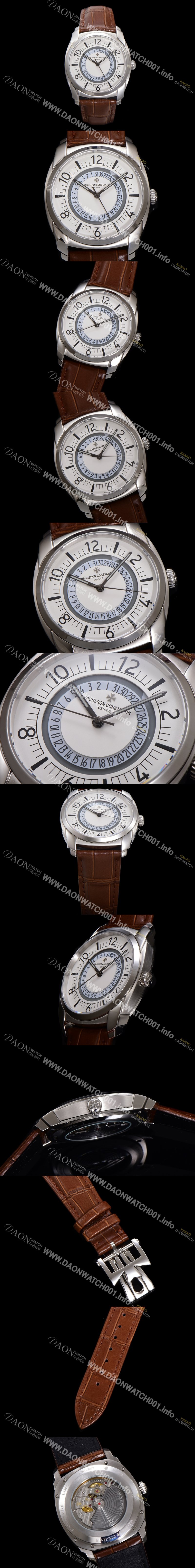 홍콩명품 [바쉐론 콘스탄틴] 남성용 케드릴셀프 와인딩 4500S/000A-B195 41mm 오토매틱 Cal. 5100/1 타입 화이트 다이얼 vac1157