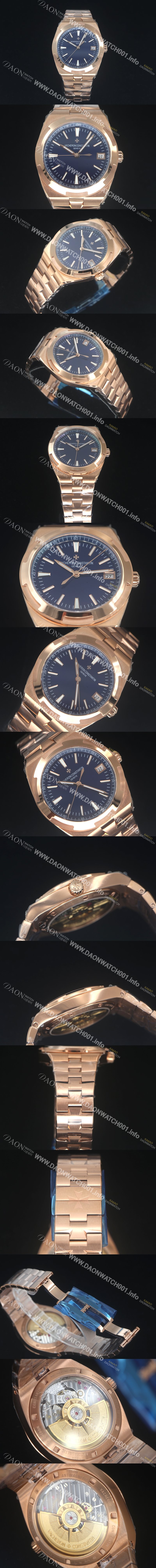 홍콩명품 [바쉐런 콘스탄틴] 남성용 오버시즈 4500V/210R-B705 18k 로즈골드 오토매틱 무브먼트 41mm 블루 다이얼 vac1160