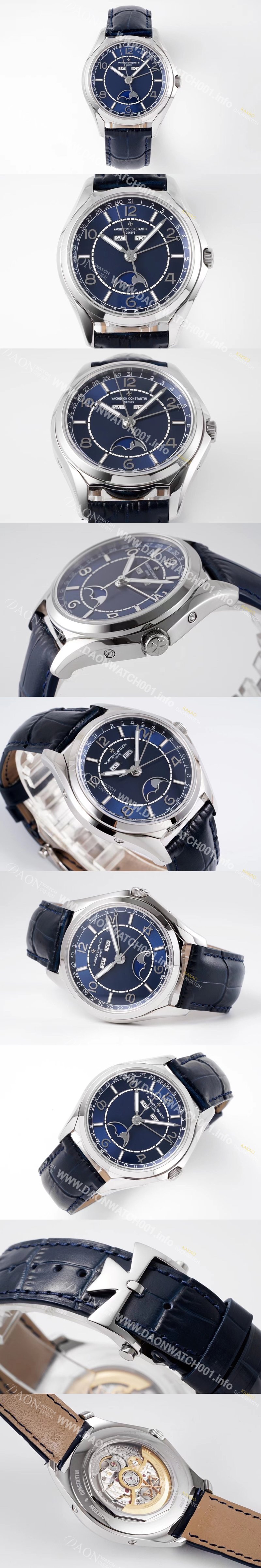 홍콩명품 [바쉐론콘스탄틴] 남성용 피프티식스 4000E/000A-B548 컴플리트 캘린더 문페이즈 오토매틱 2460 QCL/1 무브먼트 블루 다이얼 vac1172
